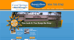 Desktop Screenshot of coralspringsministorage.com