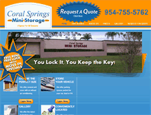 Tablet Screenshot of coralspringsministorage.com